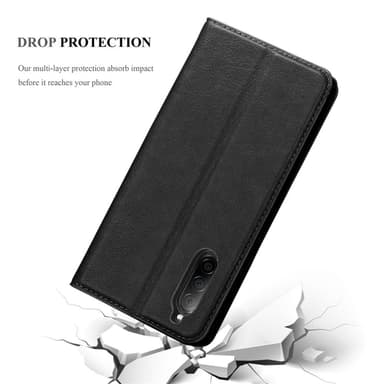 Sony Xperia 10 II lommebokdeksel case (svart)