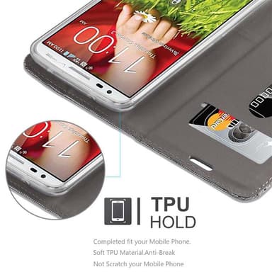 LG G2 MINI lommebokdeksel etui (grå)