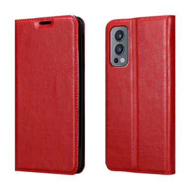 OnePlus Nord 2 5G lommebokdeksel case (rød)