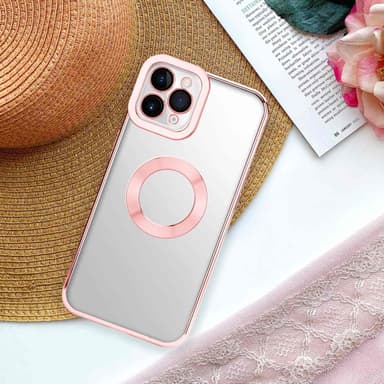 iPhone 11 PRO silikondeksel Krom case (gjennomsiktig)