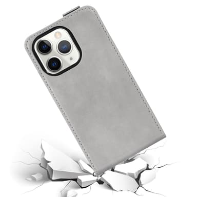 iPhone 13 PRO MAX Deksel Flip Case (grå)