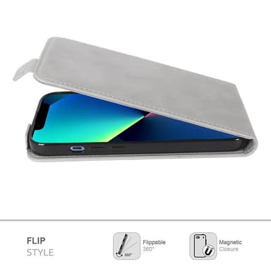 iPhone 13 PRO MAX Deksel Flip Case (grå)