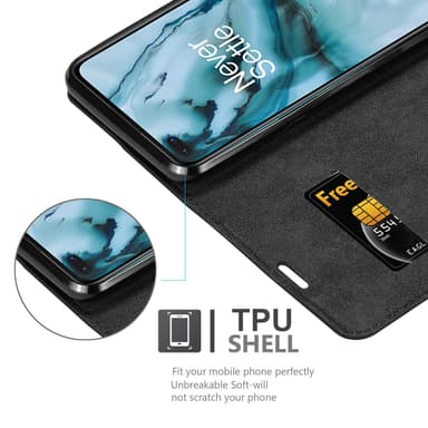 OnePlus Nord lommebokdeksel case (svart)