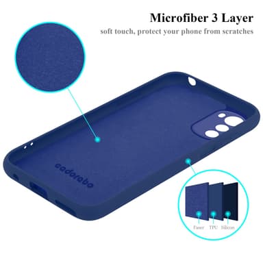 Motorola MOTO E32 4G / E32S silikondeksel case (blå)