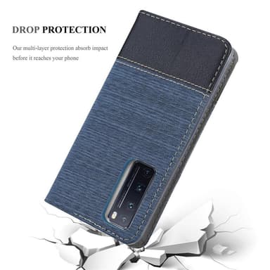 Huawei NOVA 7 PRO 5G lommebokdeksel etui (blå)