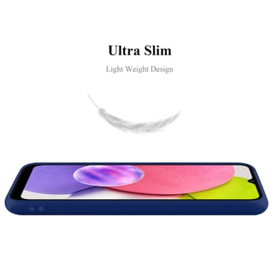 Deksel Samsung Galaxy A03s Silikon cover (blå)