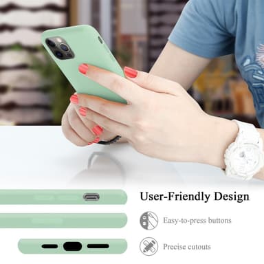 iPhone 13 silikondeksel case (grønn)