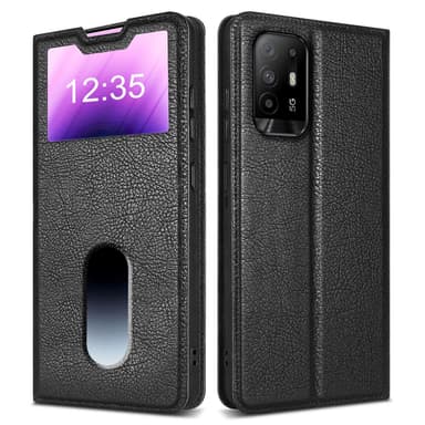 Oppo A94 5G lommebokdeksel cover (svart)