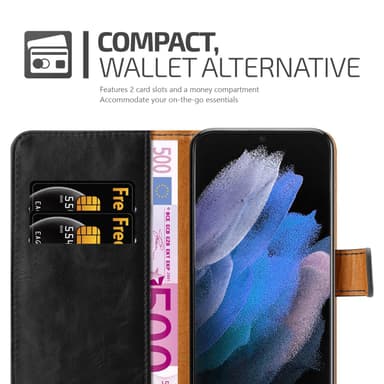 Samsung Galaxy S22 ULTRA lommebokdeksel etui (svart)
