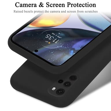 Motorola MOTO G22 silikondeksel case (svart)