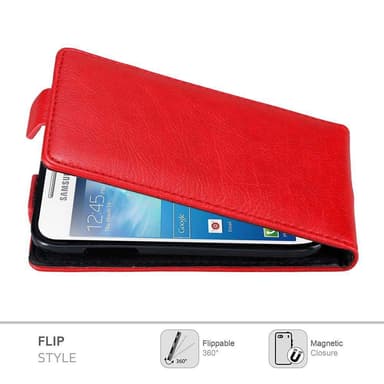 Samsung Galaxy S4 MINI deksel flip cover (rød)