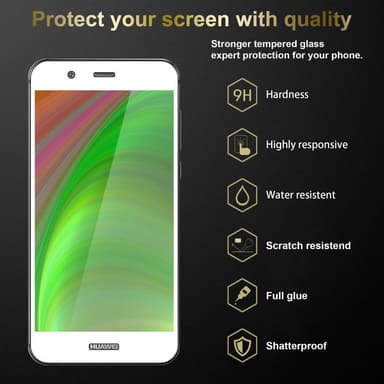 Huawei NOVA 2 PLUS Skjermbeskytter Skärmskydd (svart)