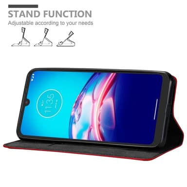 Motorola MOTO E6s 2020 lommebokdeksel case (rød)