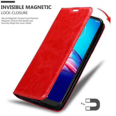 Motorola MOTO E6s 2020 lommebokdeksel case (rød)