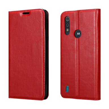 Motorola MOTO E6s 2020 lommebokdeksel case (rød)