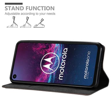 Motorola ONE ACTION lommebokdeksel case (brun)
