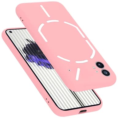 Nothing Phone (1) silikondeksel case (rosa)