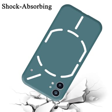 Nothing Phone (1) silikondeksel case (grønn)