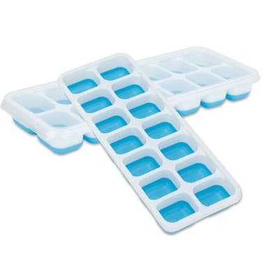 Isterningform for isbiter (blå)