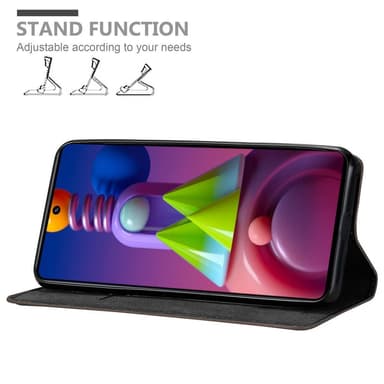 Samsung Galaxy M51 lommebokdeksel case (brun)