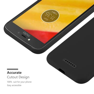 Deksel Motorola MOTO C PLUS Silikon cover (svart)