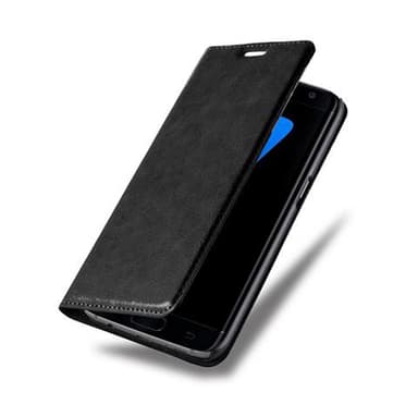 Samsung Galaxy S7 EDGE lommebokdeksel case (svart)