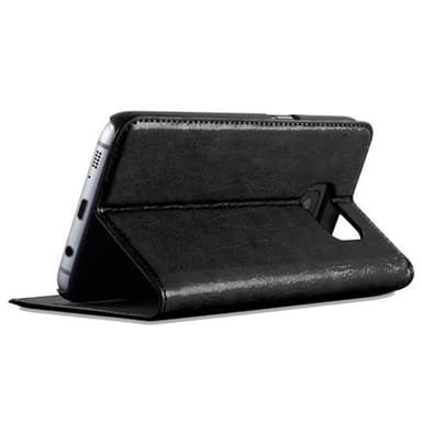 Samsung Galaxy S7 EDGE lommebokdeksel case (svart)