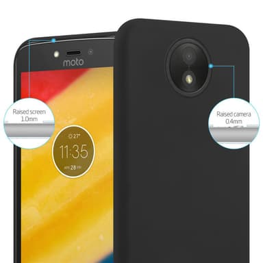 Deksel Motorola MOTO C PLUS Silikon cover (svart)