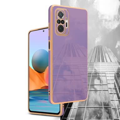 Xiaomi RedMi NOTE 10 PRO silikondeksel case (lilla)