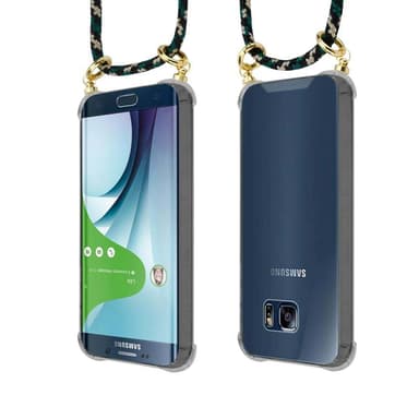Samsung Galaxy S6 EDGE Deksel med Halskjede (brun)