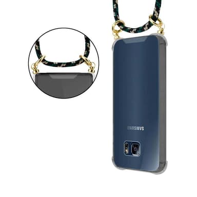 Samsung Galaxy S6 EDGE Deksel med Halskjede (brun)