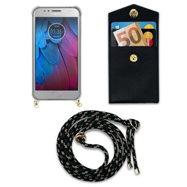 Motorola MOTO G5S Deksel med Halskjede (brun)