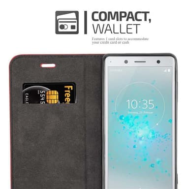 Sony Xperia XZ2 lommebokdeksel case (rød)