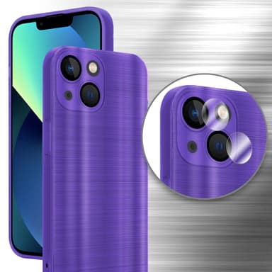 iPhone 13 Silikondeksel Beskyttelse (lilla)