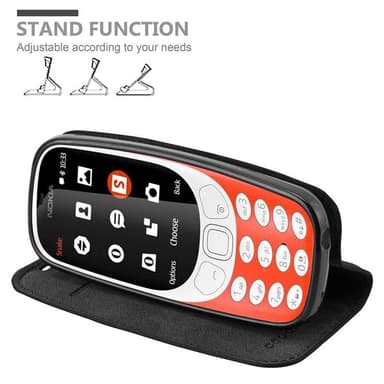 lommebokdeksel Nokia 3310 case (svart)