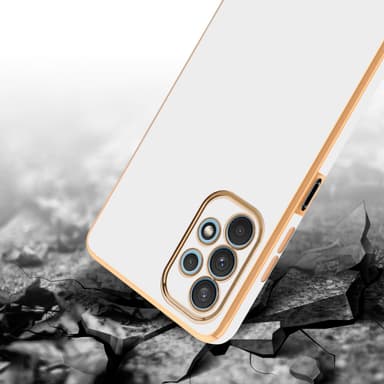 Samsung Galaxy A32 4G silikondeksel case (hvit)