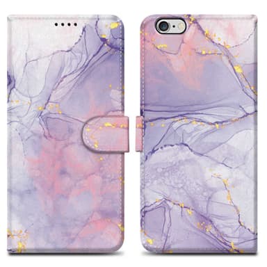 iPhone 6 / 6S lommebokdeksel etui (lilla)