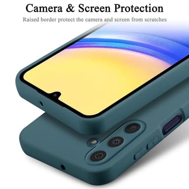 Samsung Galaxy A15 silikondeksel case (Grønn)