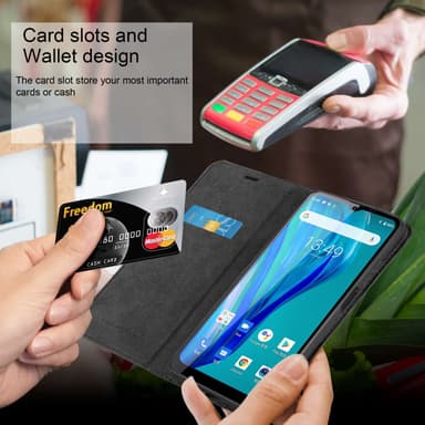 Lommebokdeksel Oukitel C23 PRO case (svart)