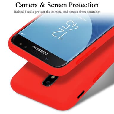 Samsung Galaxy J7 2017 silikondeksel case (rød)
