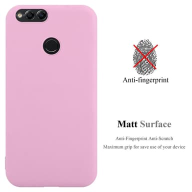 Deksel Honor 7X Silikon cover (rosa)