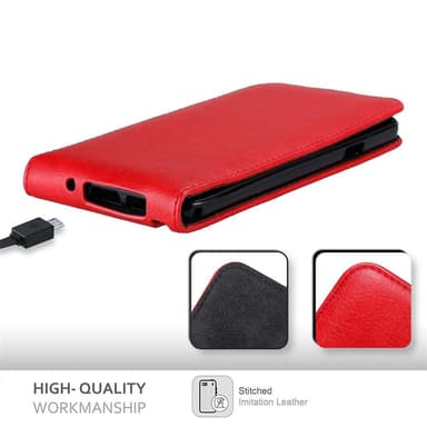 Samsung Galaxy NOTE 3 deksel flip cover (rød)