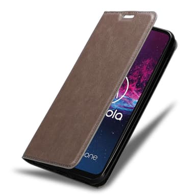 Motorola ONE ACTION lommebokdeksel case (brun)