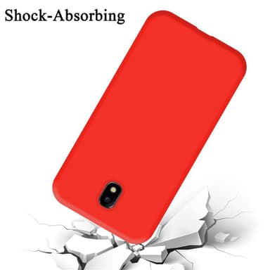 Samsung Galaxy J7 2017 silikondeksel case (rød)