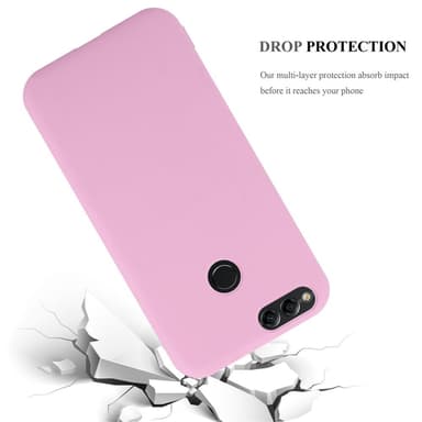 Deksel Honor 7X Silikon cover (rosa)