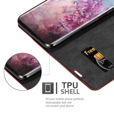 Samsung Galaxy NOTE 10 PLUS lommebokdeksel case (rød)