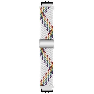 BK Flettet magnetisk klokkereim Samsung Galaxy Fit 3 - White Rainbow