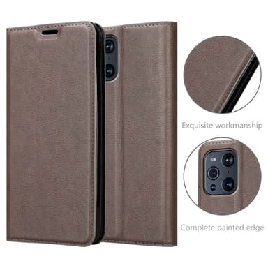 Oppo FIND X3 PRO lommebokdeksel case (brun)
