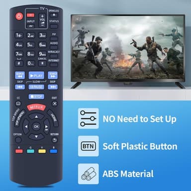 TV-fjernkontroll erstatning for N2QAYB000953 for Panasonic TV