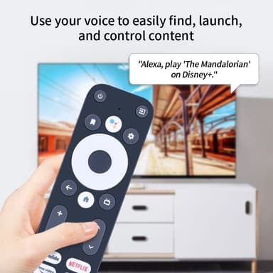 Fjernkontroll Erstatning for Mecool KM2 Plus TV Set-Top Box Stemmefunksjon